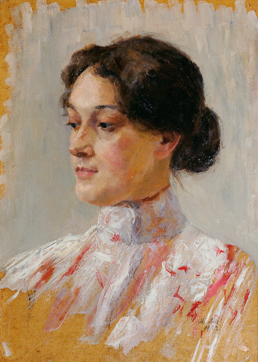 bir kızın portresi by Mathilde Sitta Allé