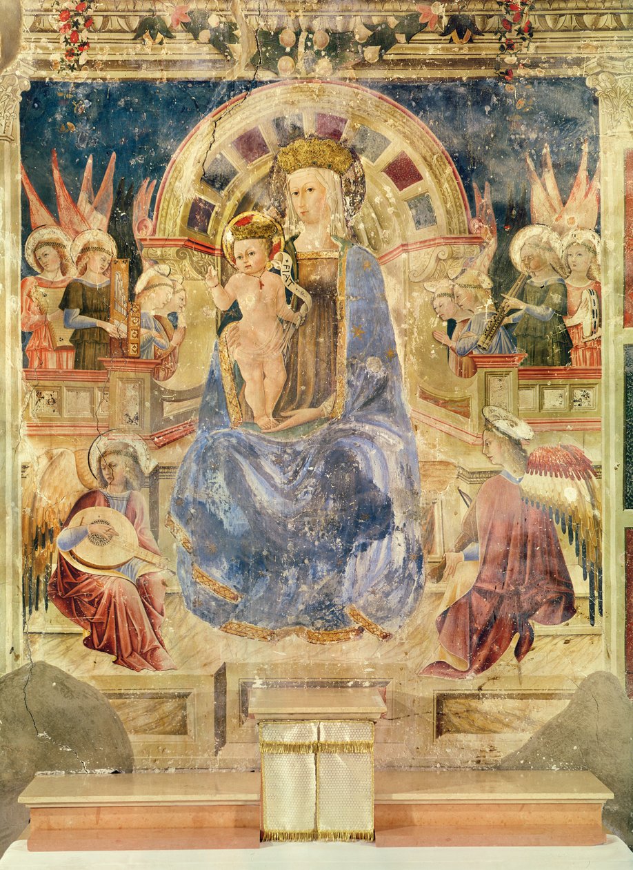 Melekler ve azizler arasındaki ihtişamlı Bakire, 1468 by Matteo da Gualdo