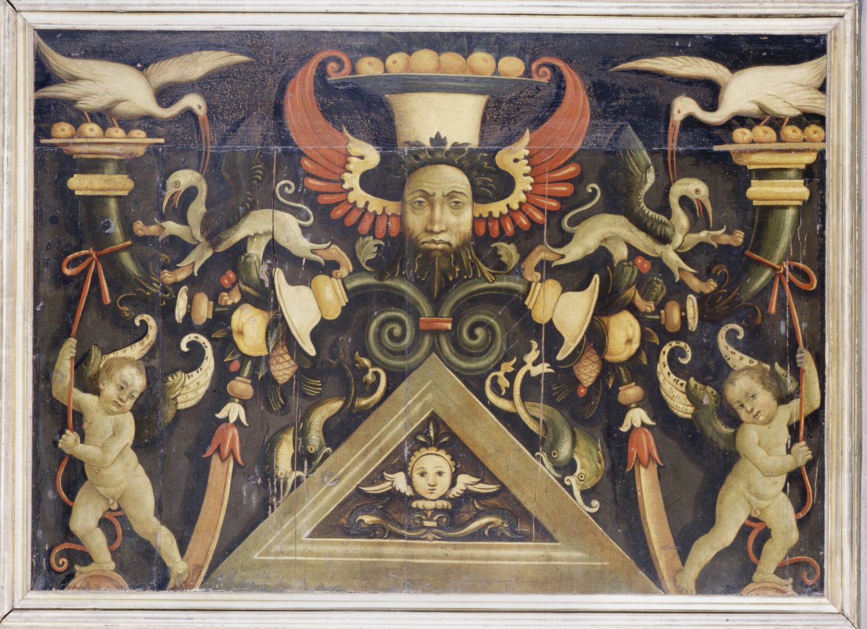 Groteskler, c.1510-15 (çam ağacı üzerinde tempera) by Matteo di Giuliano di Lorenzo Balducci