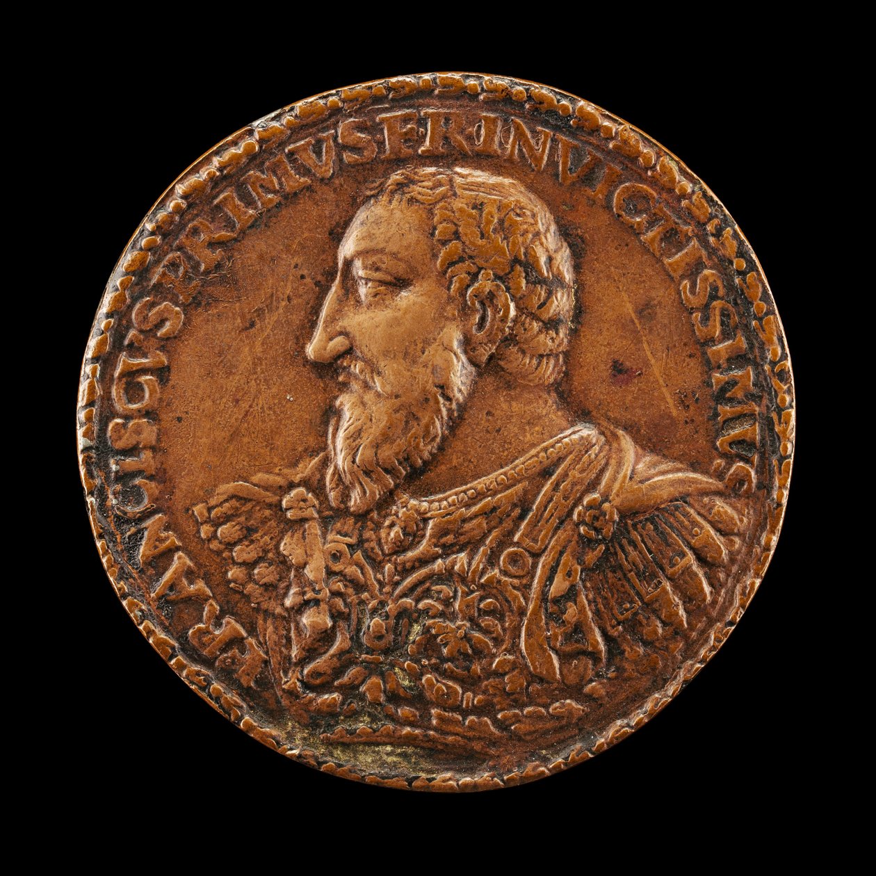 François I, 1494-1547, Fransa Kralı 1515, muhtemelen 15381544. by Matteo dal Nassaro