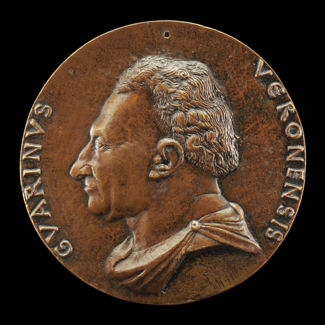 Guarino da Verona, 1374-1460, Hümanist [ön yüz], c. 1446. by Matteo di Andrea de Pasti