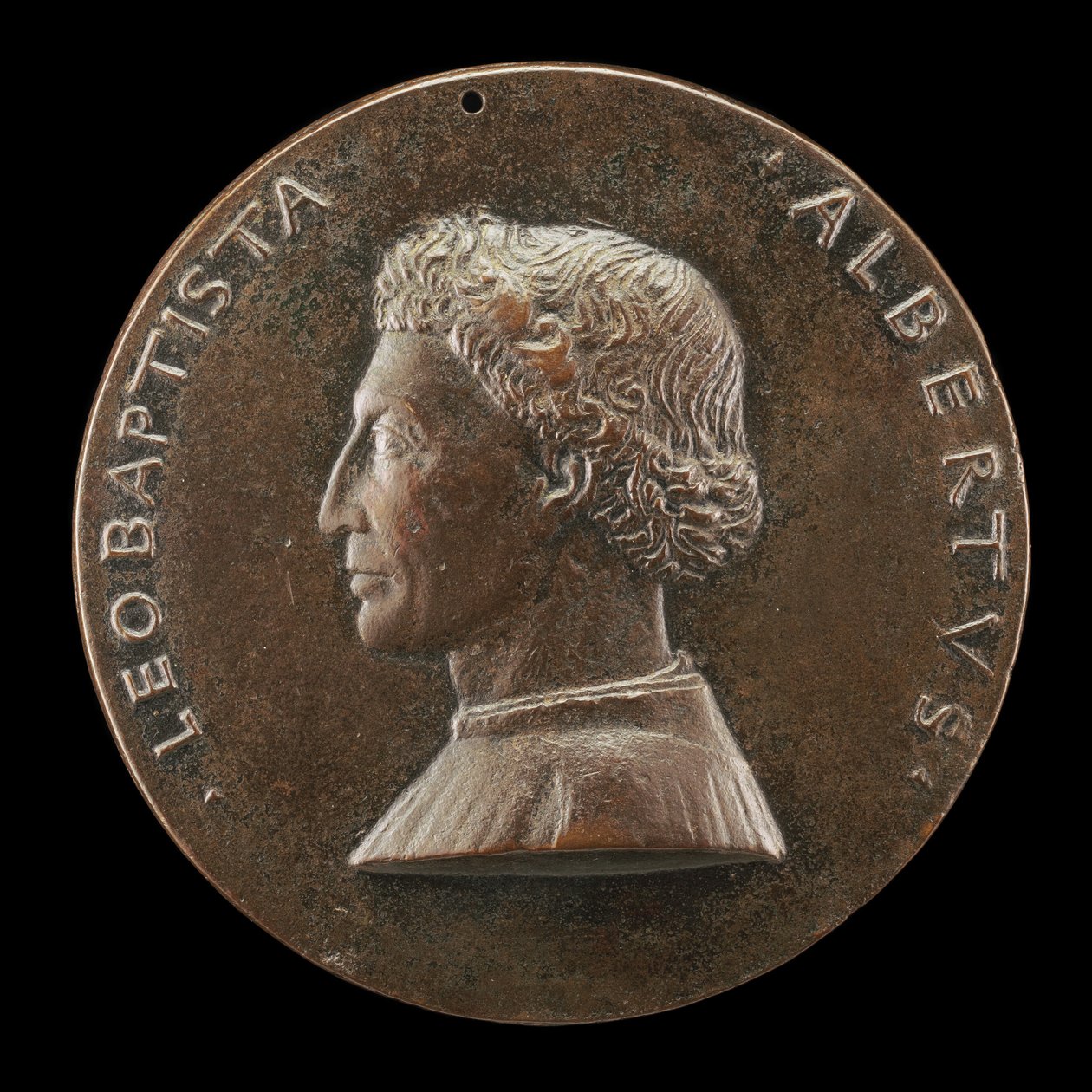 Leone Battista Alberti, 1404-1472, Sanat ve Bilim Üzerine Mimar ve Yazar [ön yüz], 14461450. by Matteo di Andrea de Pasti