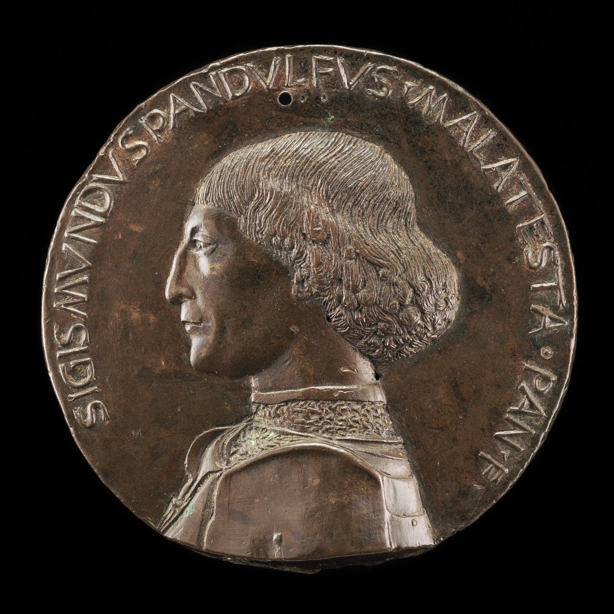 Sigismondo Pandolfo Malatesta, 1417-1468, Rimini ve Fano Lordu [ön yüz], 1446. by Matteo di Andrea de Pasti