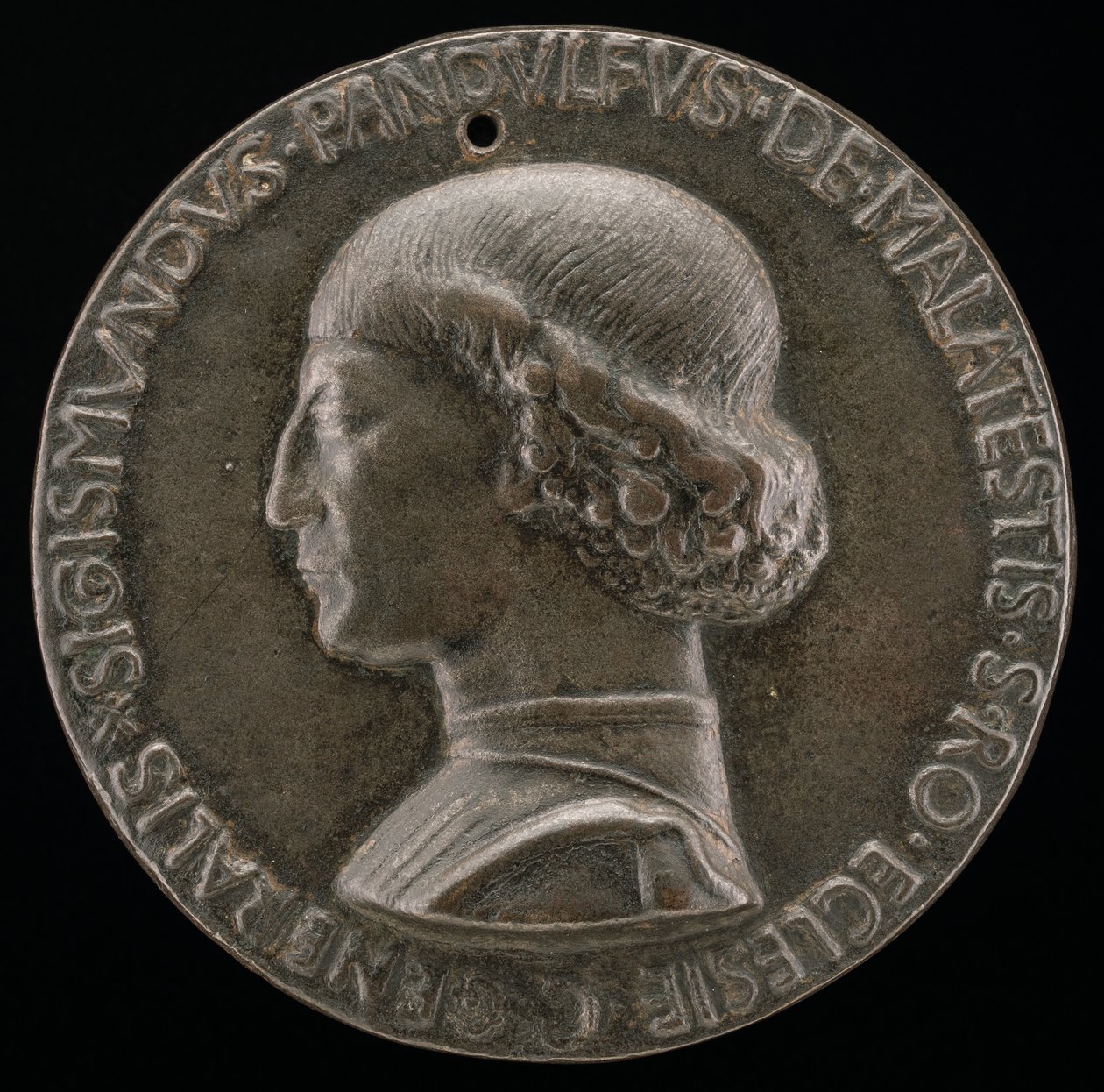 Sigismondo Pandolfo Malatesta, 1417-1468, Rimini ve Fano Lordu [ön yüz], 1446. by Matteo di Andrea de Pasti
