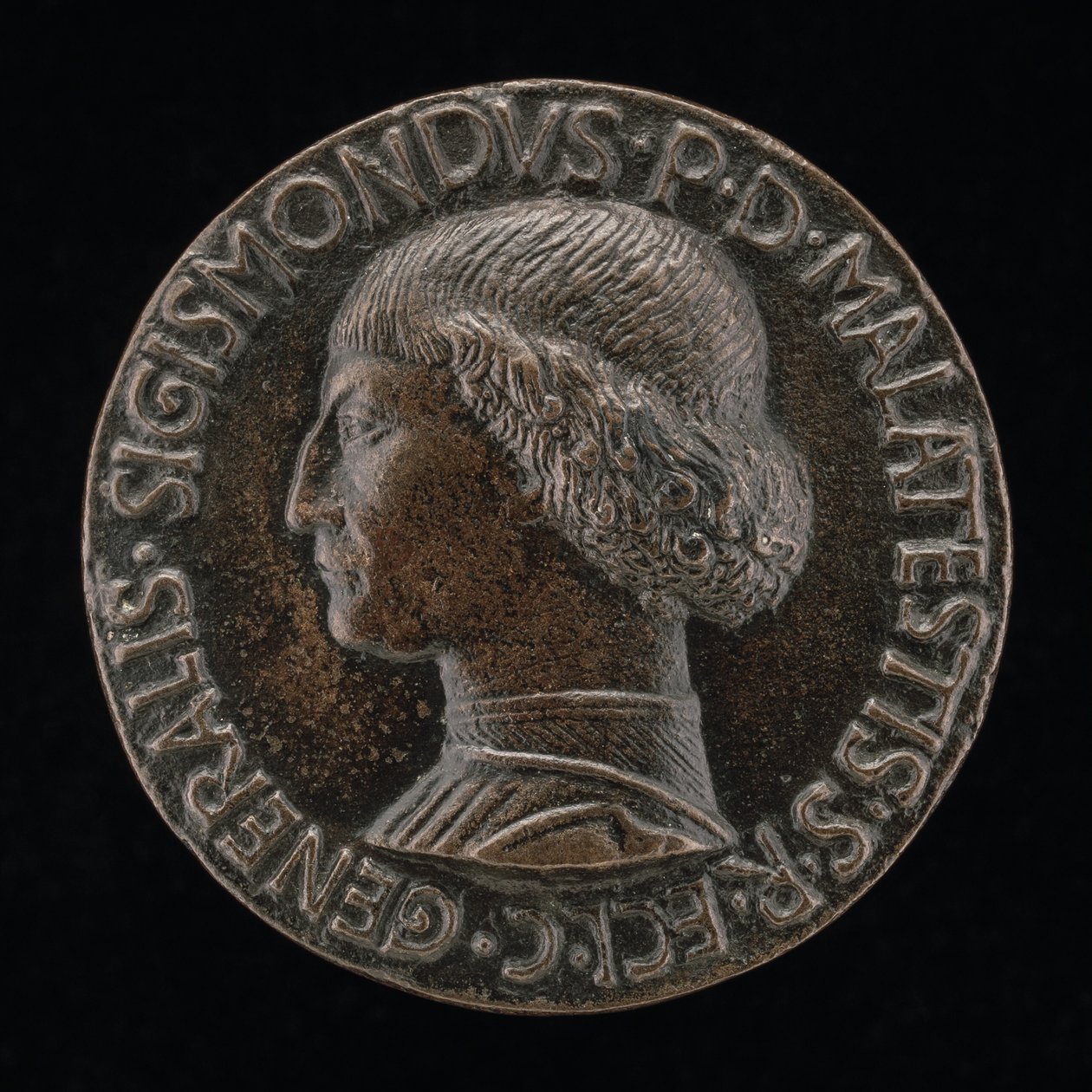 Sigismondo Pandolfo Malatesta, 1417-1468, Rimini ve Fano Lordu [ön yüz], 1446. by Matteo di Andrea de Pasti