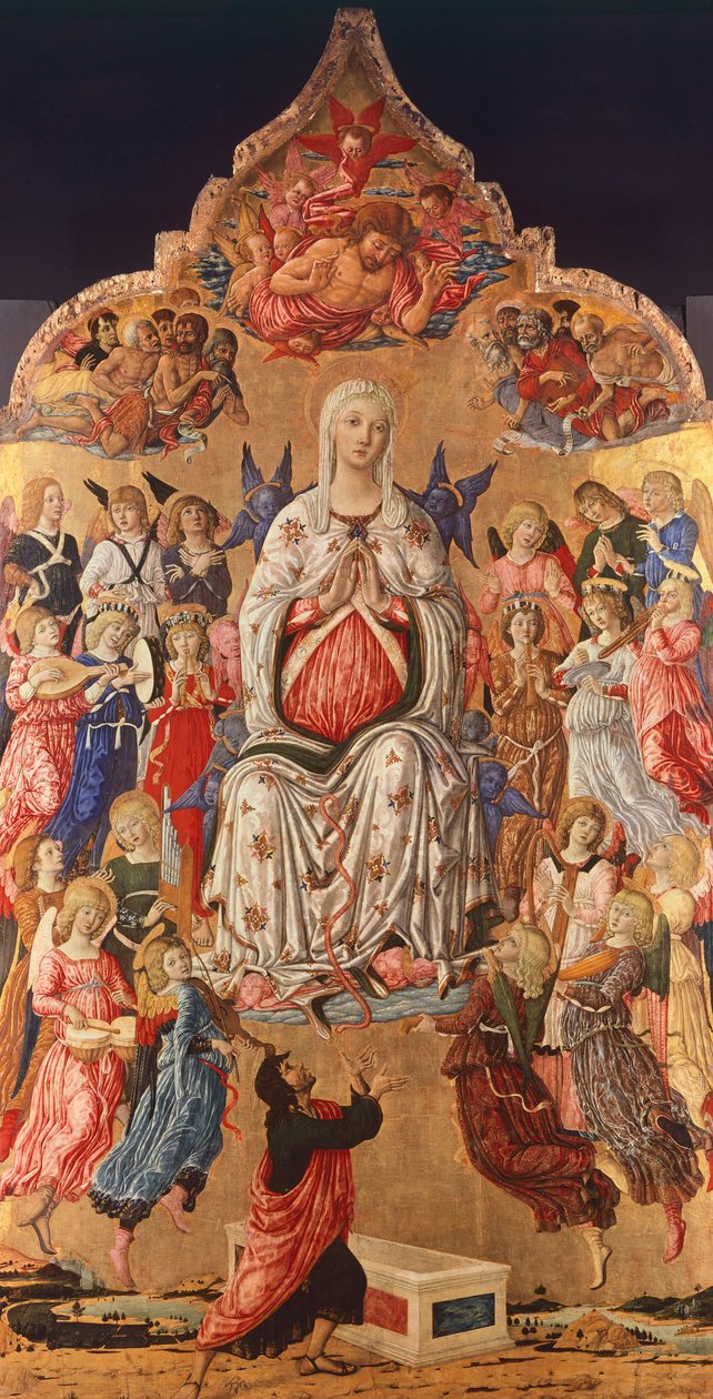 Kemerli Madonna, Matteo di Giovanni (yaklaşık 1430-1495) by Matteo di Giovanni