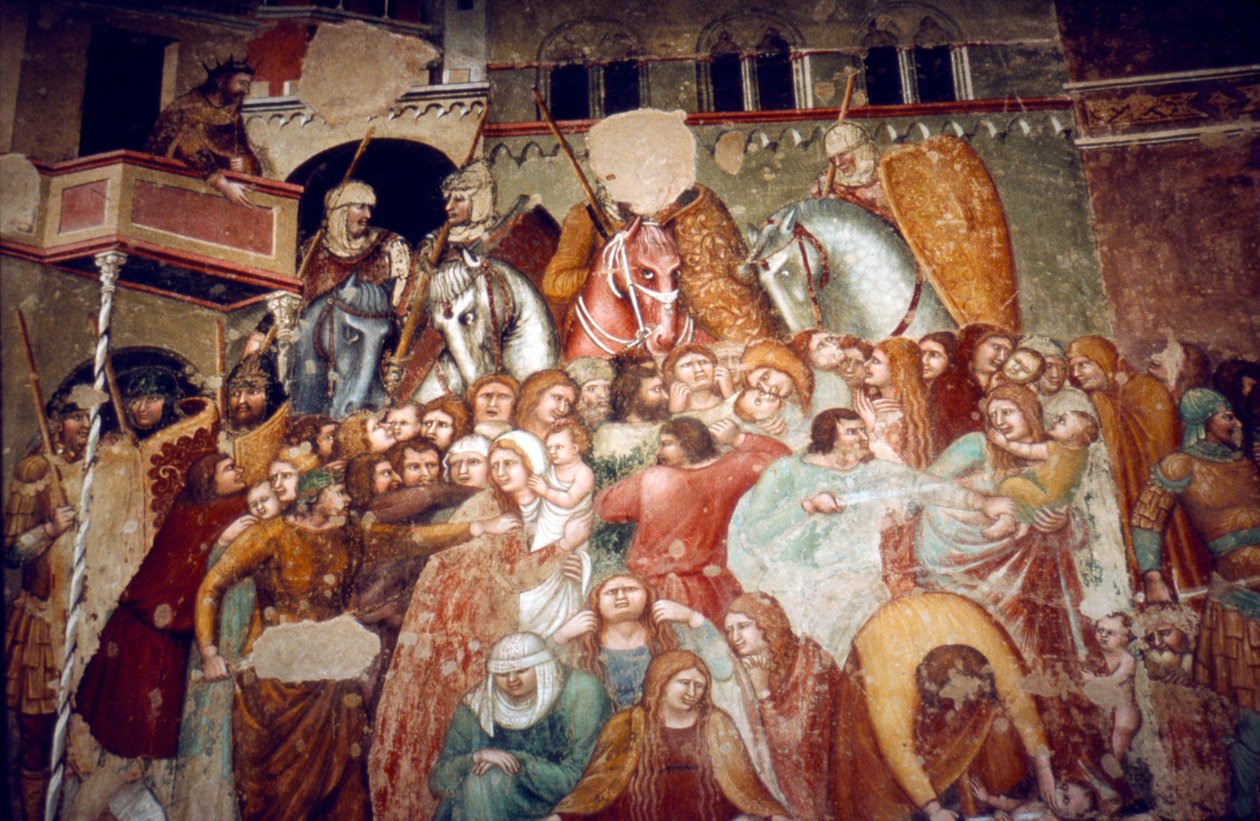 Masumların Katliamı, Santi Agostino kilisesinde fresk, Siena, 1482 by Matteo di Giovanni