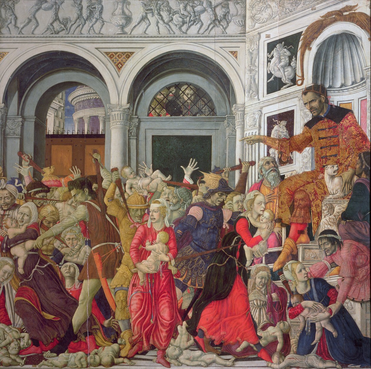 Masumların Katliamı (panelde yağlı boya) by Matteo di Giovanni di Bartolo