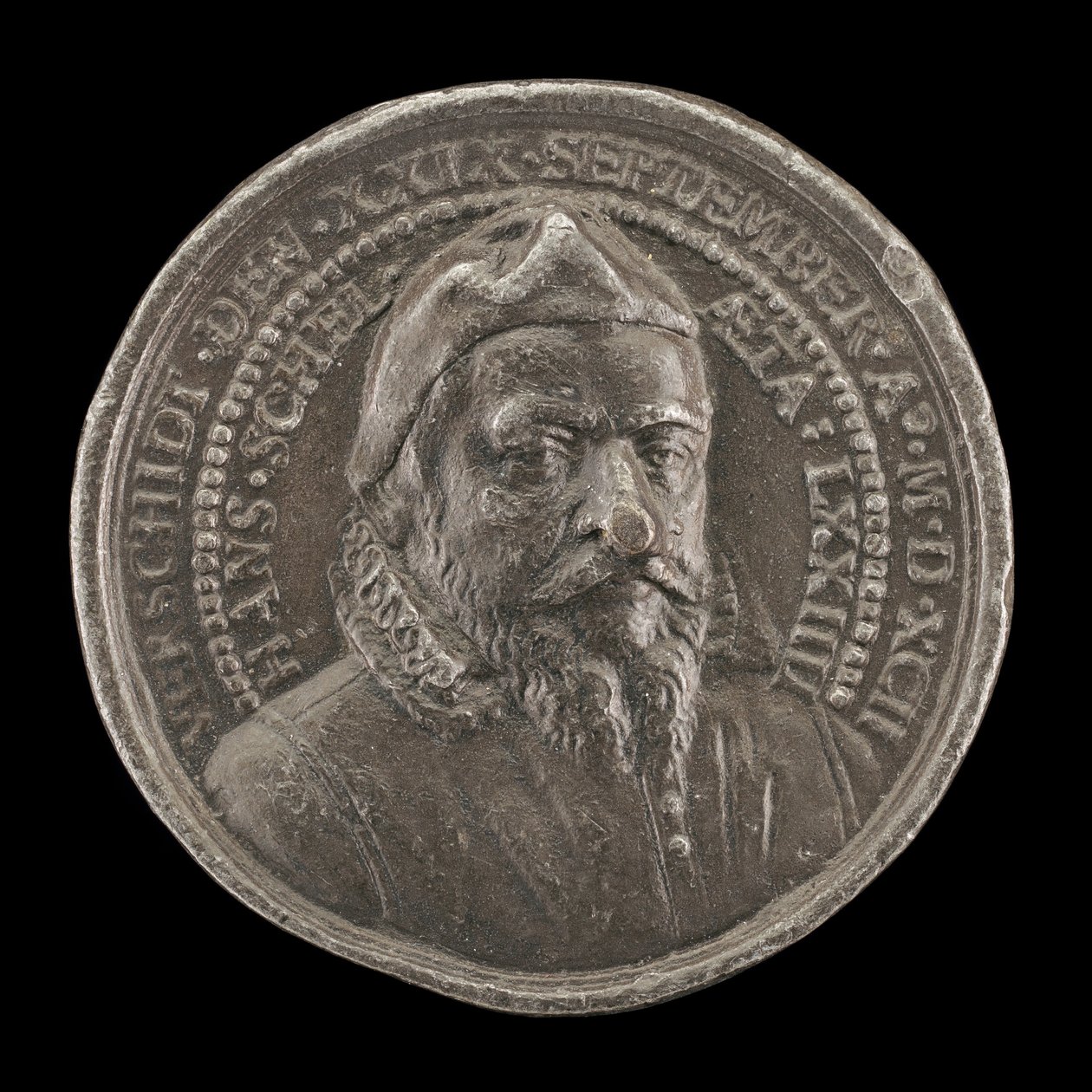 Hans Schel, 1518-1592, Nurembergli Patrician [ön yüz], 1592. by Matthäus Carl
