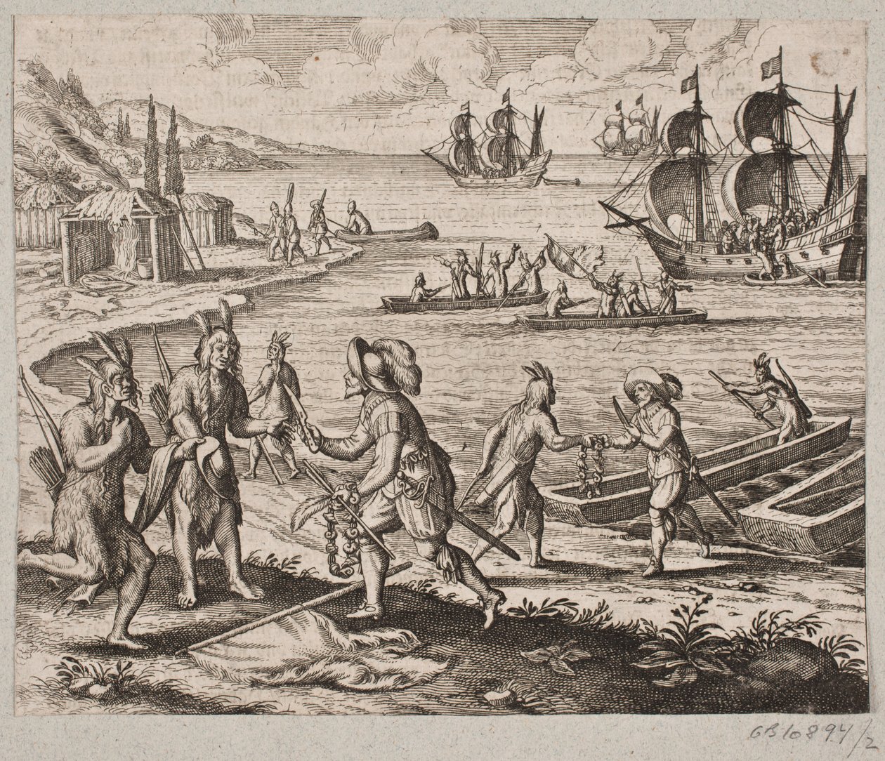Gönderilen İngilizlere doğal bir liman böyle satıldı by Matthäus Merian d.Æ.