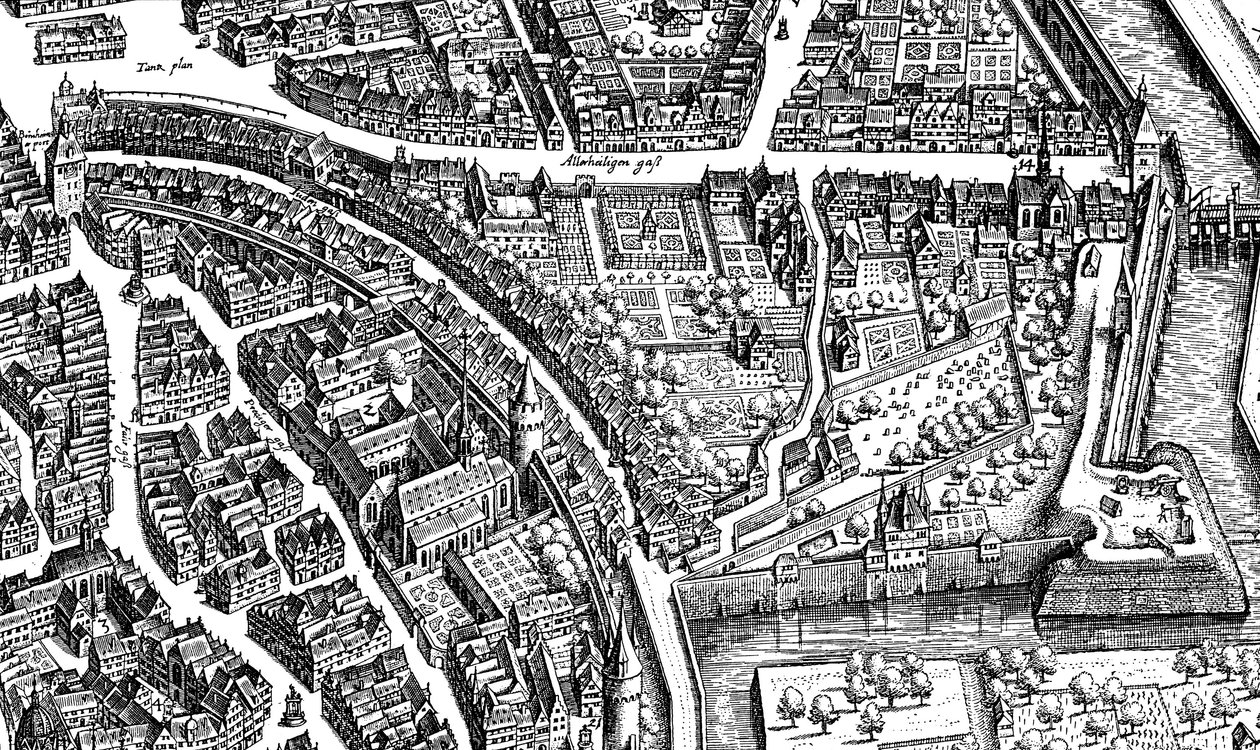 Frankfurt am Main, 1628 by Matthaus the Elder Merian