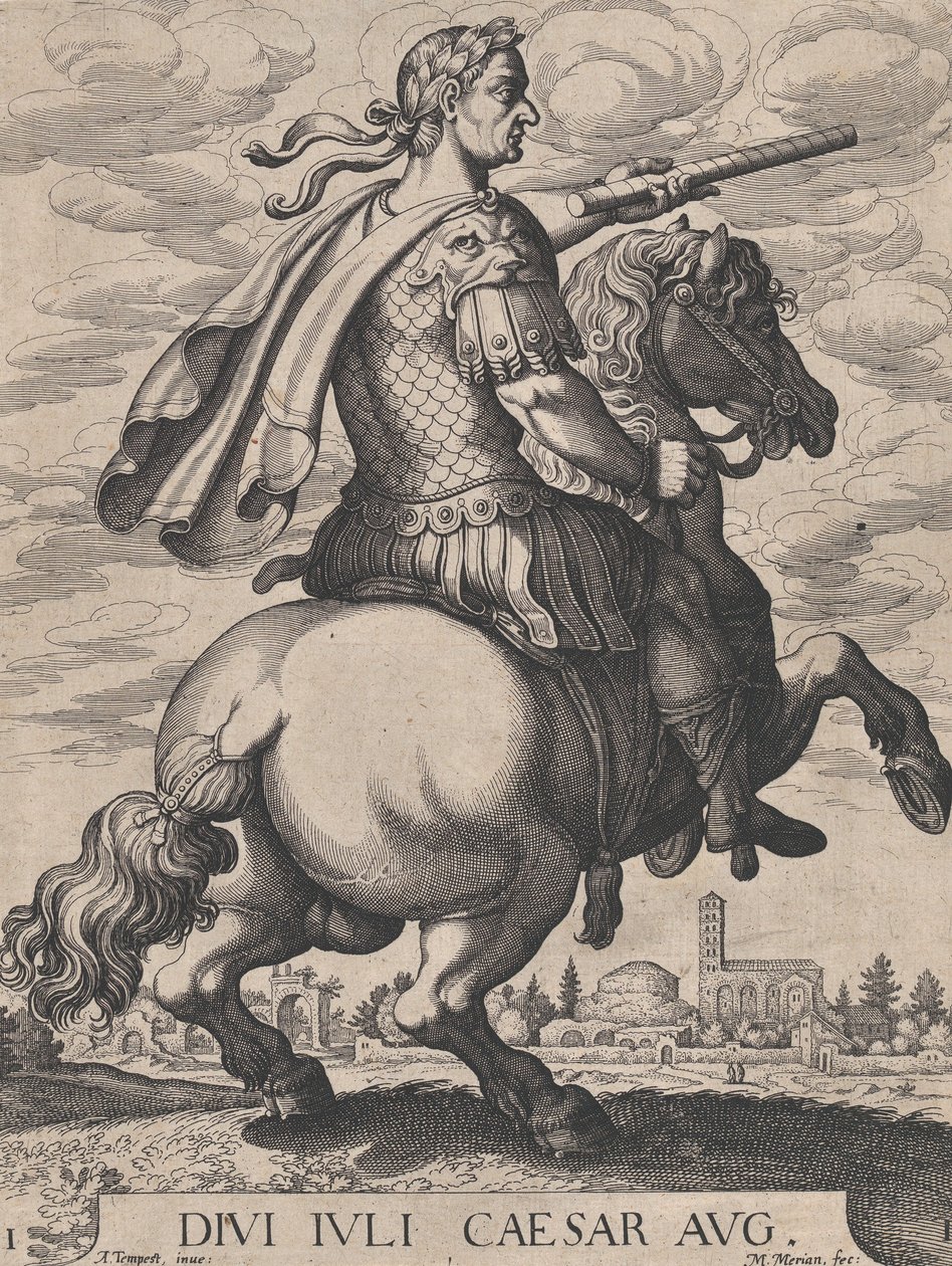 Levha 1: At Sırtında İmparator Julius Caesar, 