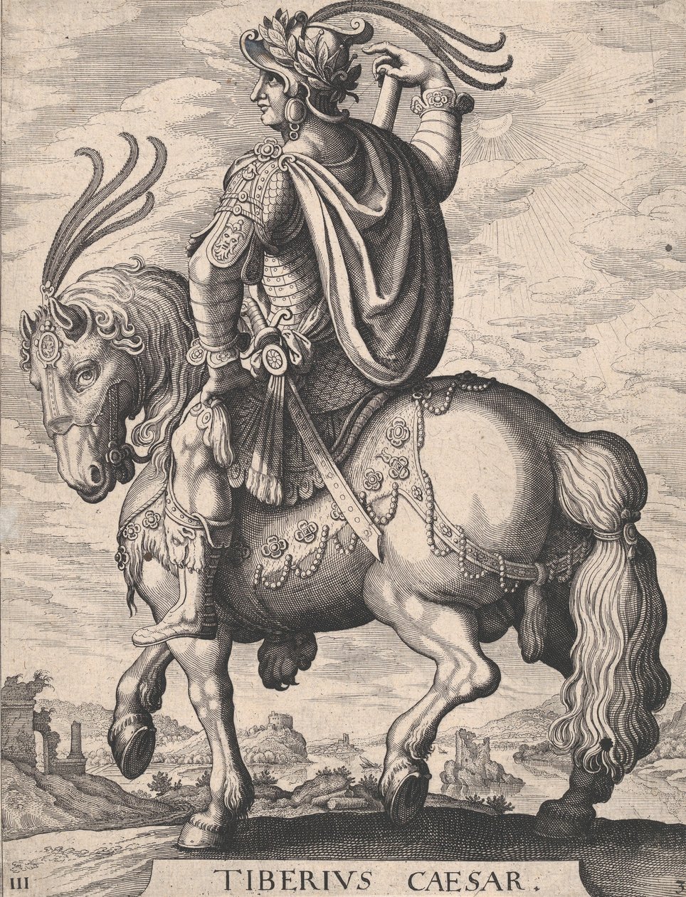 Levha 3: İmparator Tiberius, At Sırtında, 