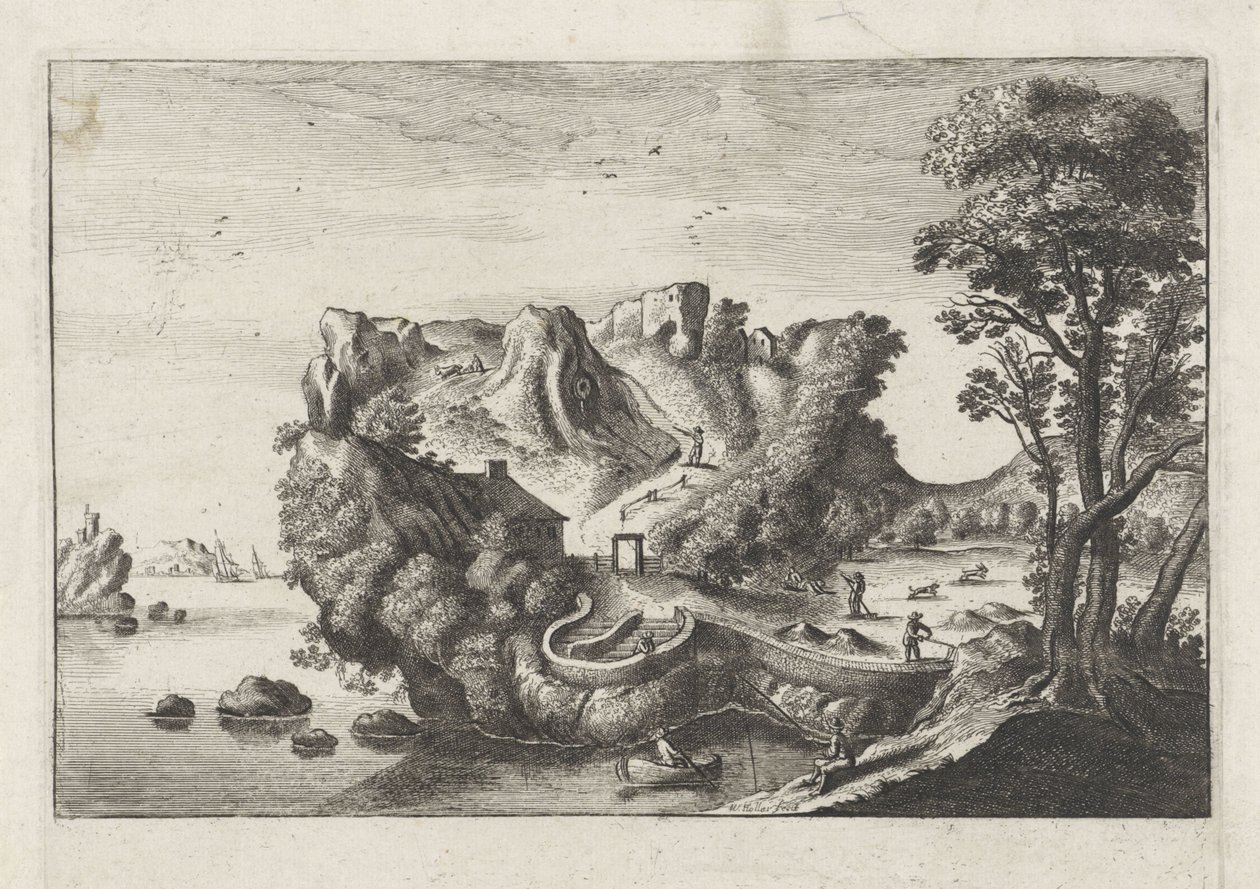 Bir Adamın Başı Şeklinde Antropomorfik Manzara by Matthaus the Elder (after) Merian