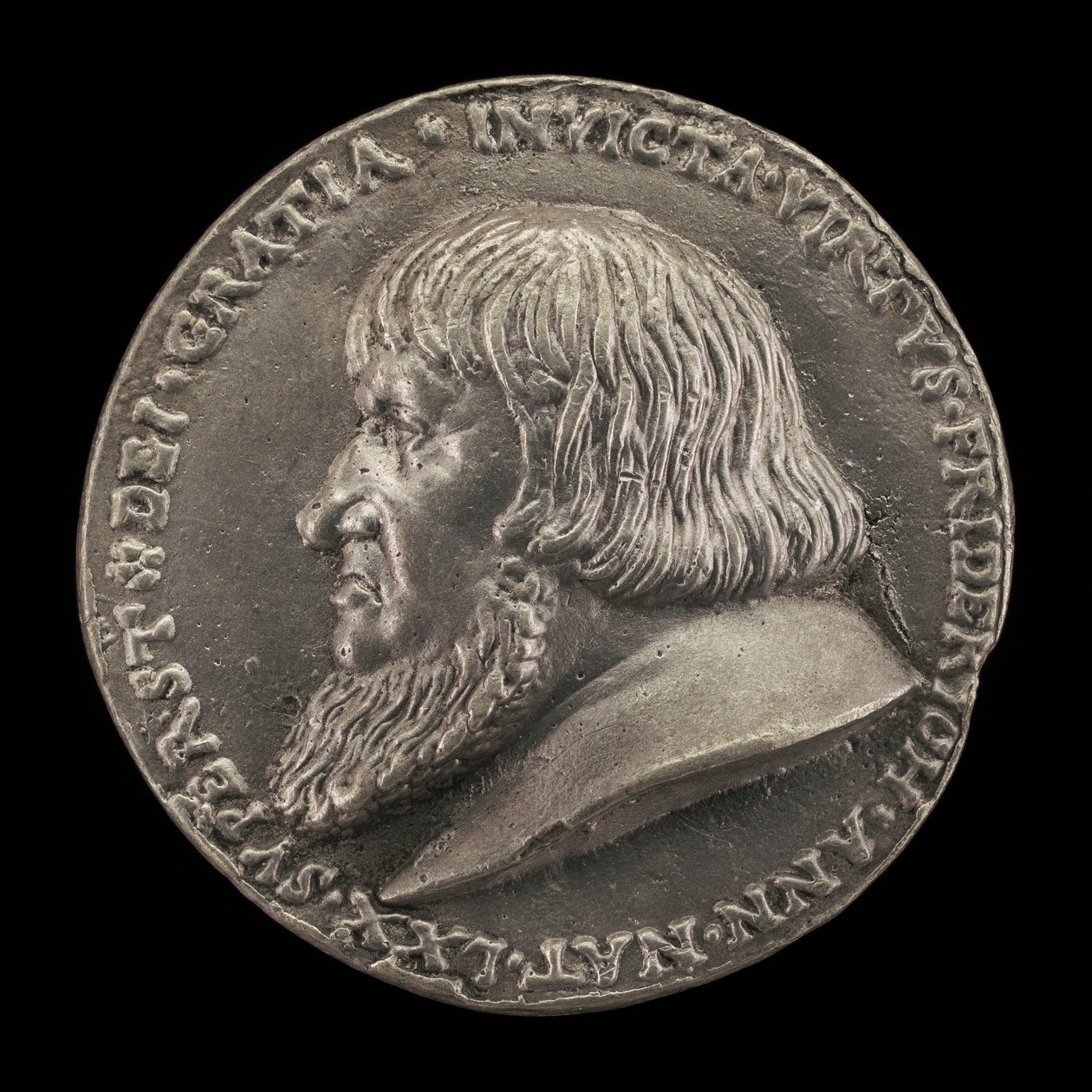 Yaşlı Frederick, 1460-1536, Brandenburg-Ansbach Uçbeyiti 1486 [ön yüz], 1528. by Matthes Gebel