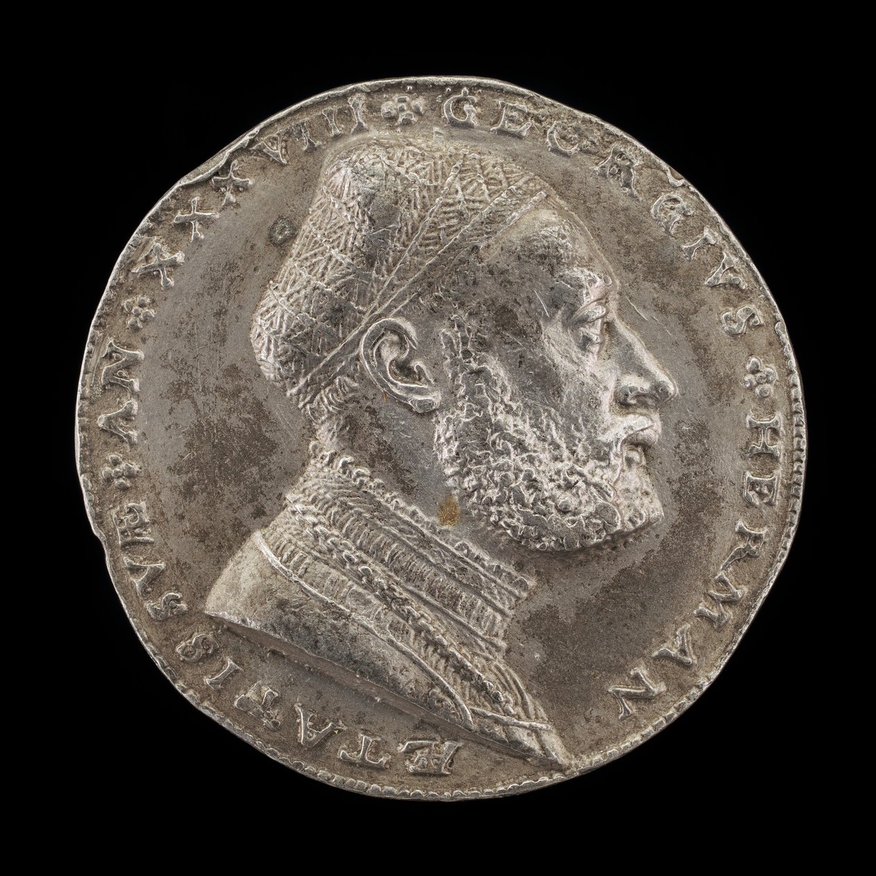 Georg Hermann, 1491-1552, Alman Filozof [ön yüz], 1529. by Matthes Gebel