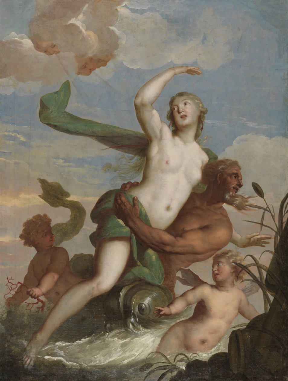 Neptunus ve Amphitrite by Mattheus Terwesten