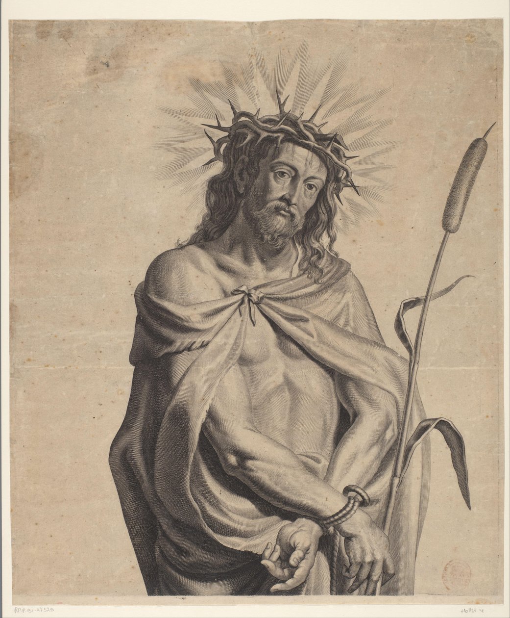 Ecce Homo serisi Ecce Homo, Christ Crucified, Virgin Mary ve John the Evangelist (dizi adı) by Mattheus Borrekens