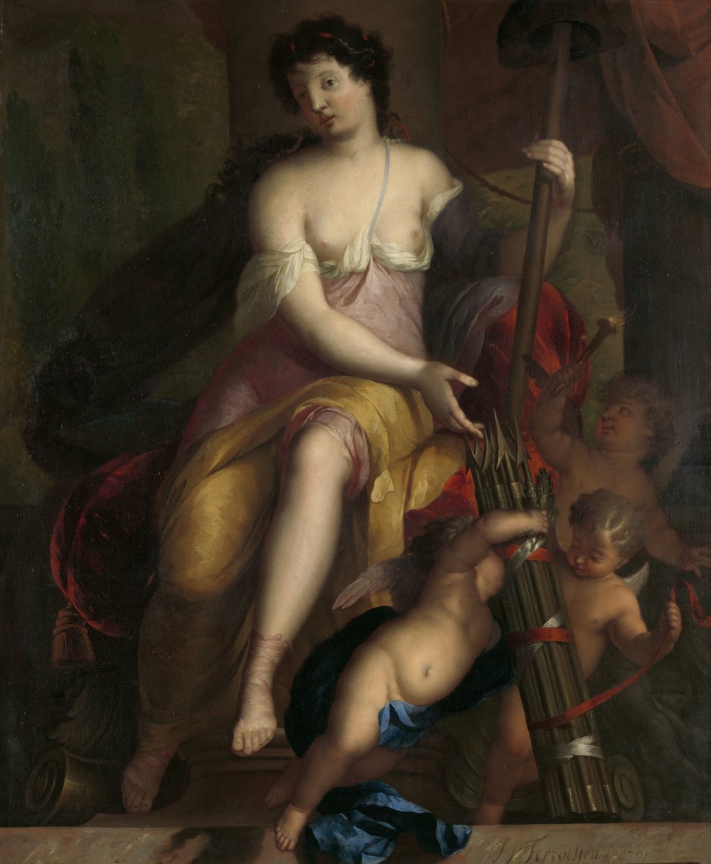 özgürlük alegorisi by Mattheus Terwesten (signed by artist)