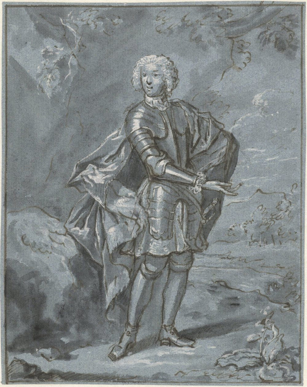 Zırhlı bilinmeyen bir adamın portresi by Mattheus Verheyden