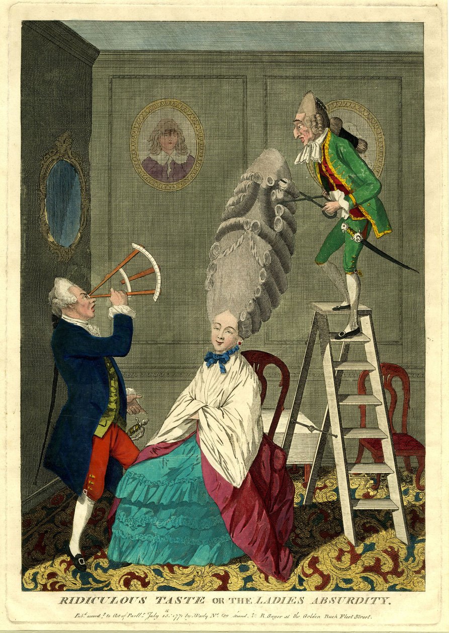 Saçma zevk ya da kadınların saçmalığı, 1771 by Matthew Darly