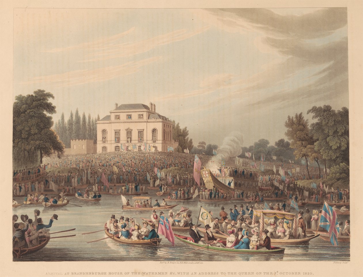 Brandenburgh House of the Watermen'e varış by Matthew Dubourg