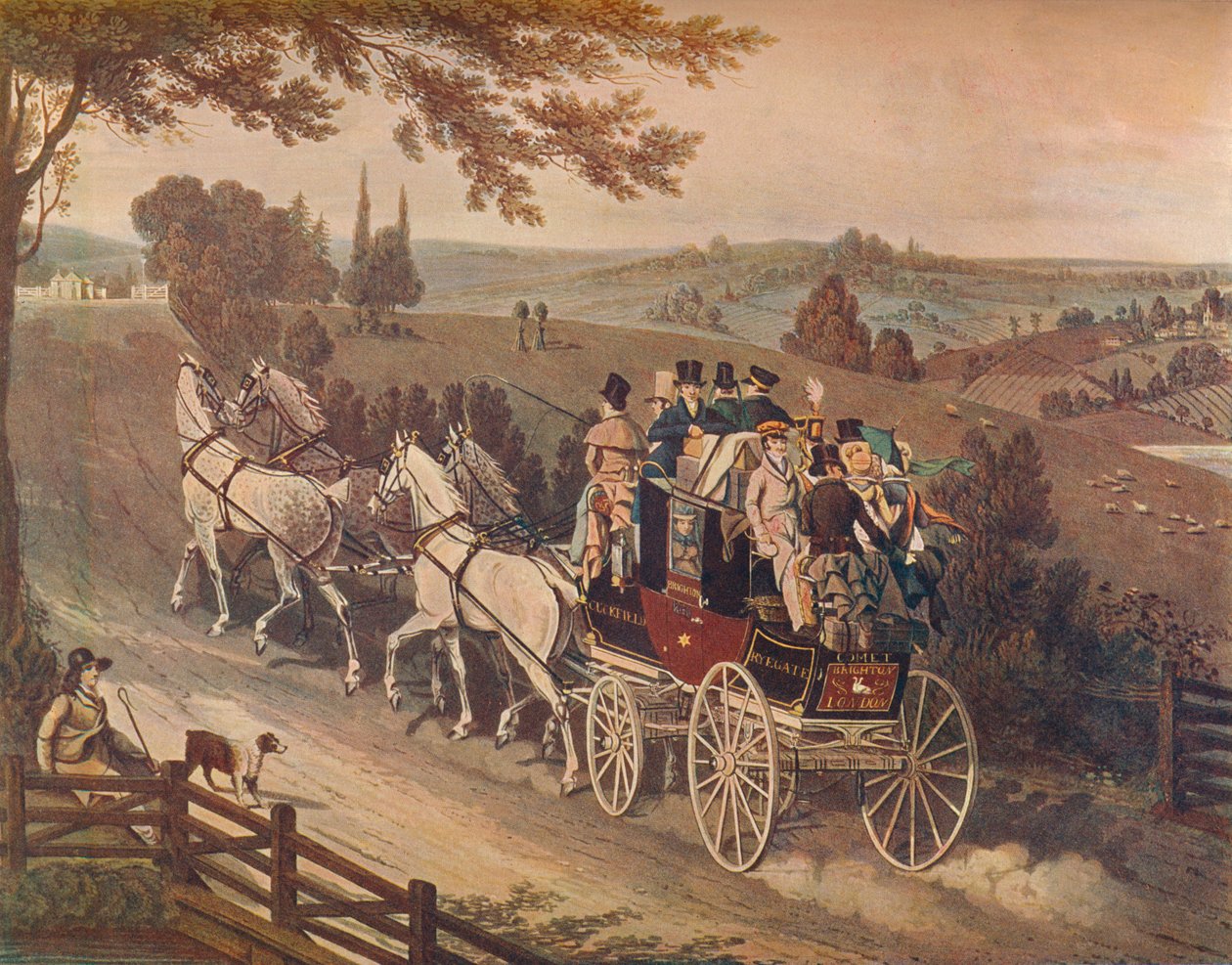 Sahne Antrenörü, 1822 by Matthew Dubourg