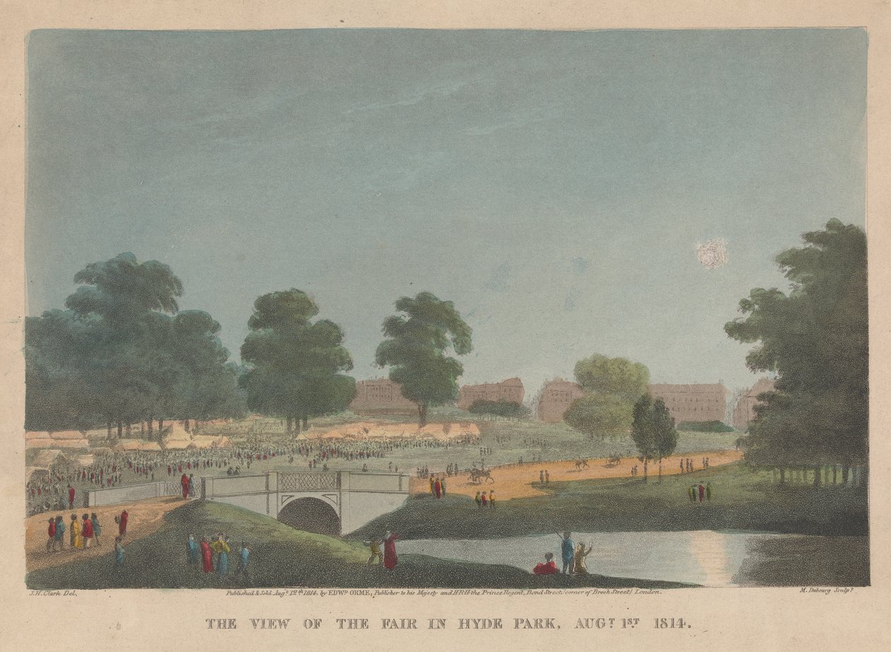 Hyde Park'taki Fuarın Görünümü, 1 Ağustos by Matthew Dubourg