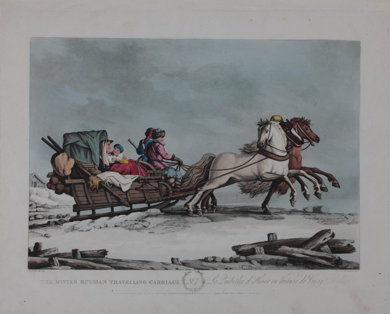 Kış Rus Seyahat Arabası, 1810