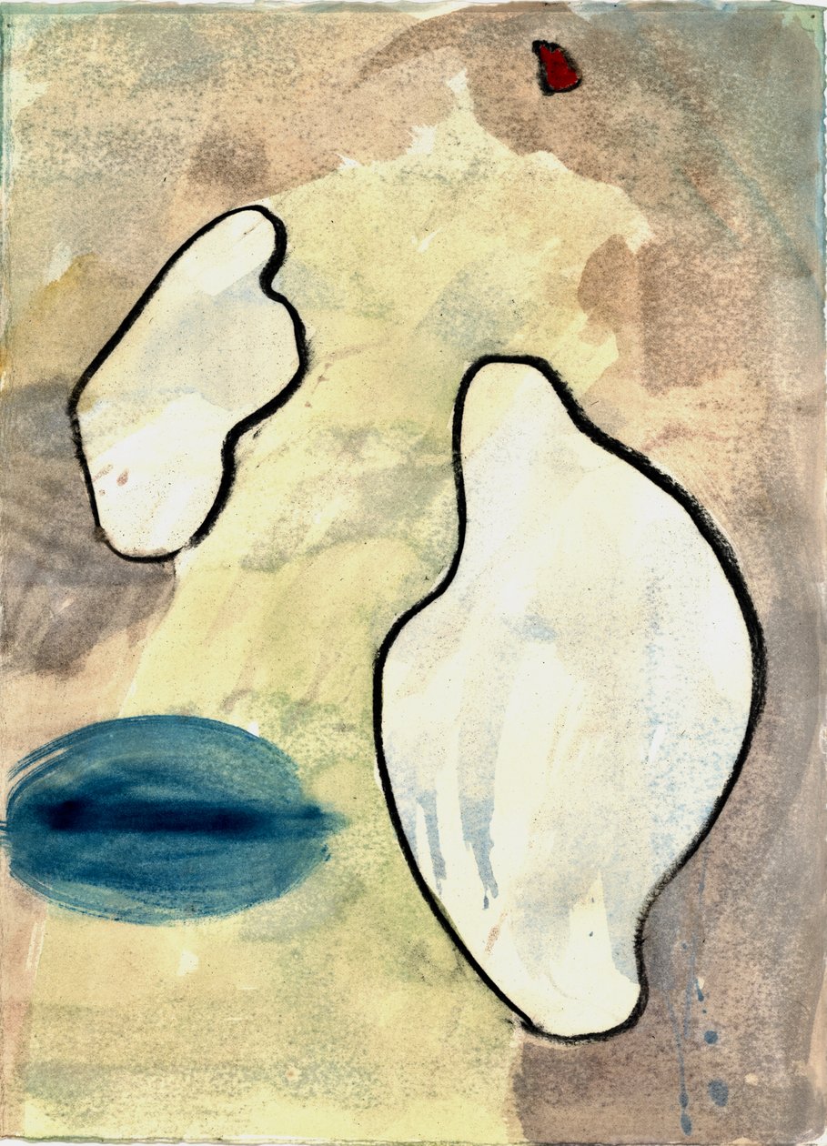 Du Serie Douce Le Matin 3, 2021 (suluboya ve karakalem) by Matthew Hilton