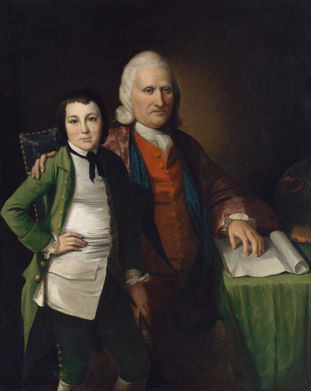 Cadwallader Colden ve Torunu Warren De Lancey, yak. 1772. by Matthew Pratt