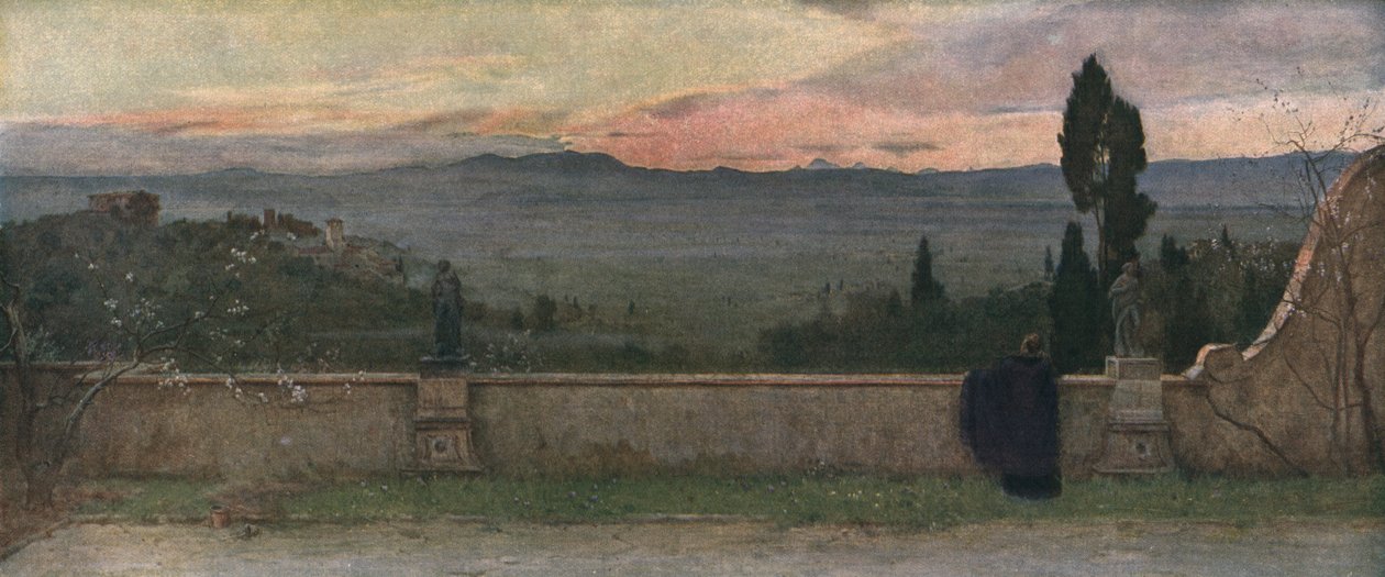 Val DArno: Akşam, c1901, c1930. by Matthew Ridley Corbet