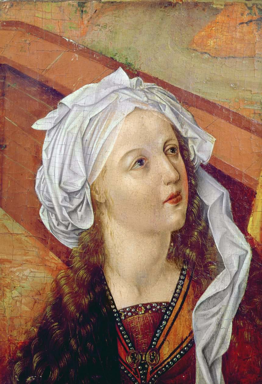 Saint Mary-Magdalene, c.1479 (tahta üzerine yağlı boya) by Matthias Grünewald