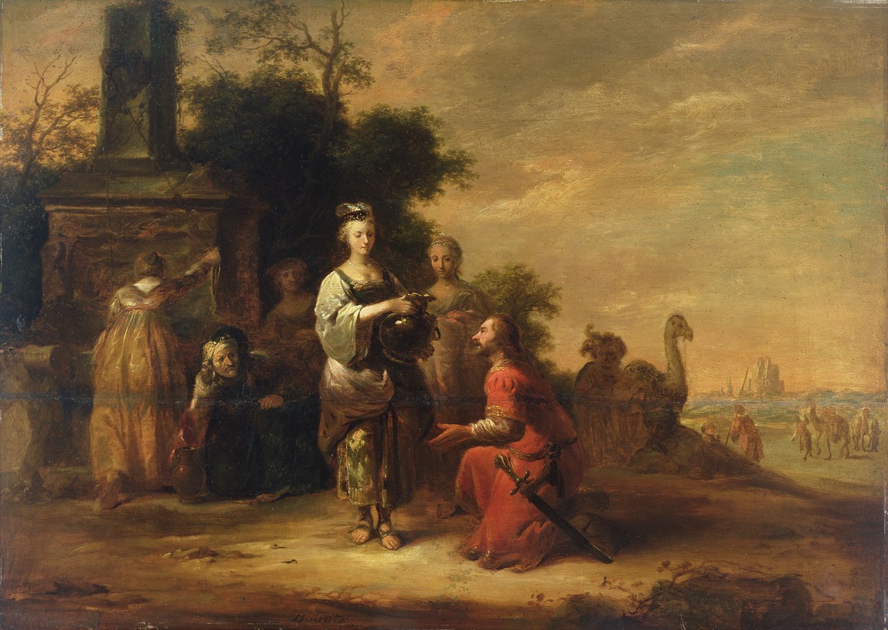 Rebecca ve Eliezer by Matthias Scheits