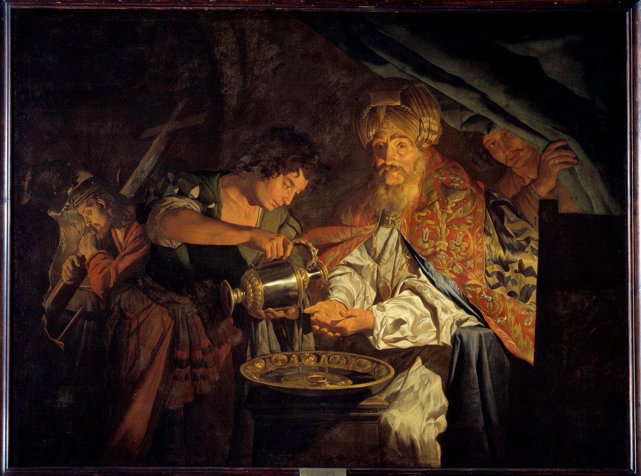 Pontius Pilate (Pontius Pilatius) ellerini yıkıyor Pontius Pilate (M.Ö. ) by Matthias (c.1600 p.1650) Stomer