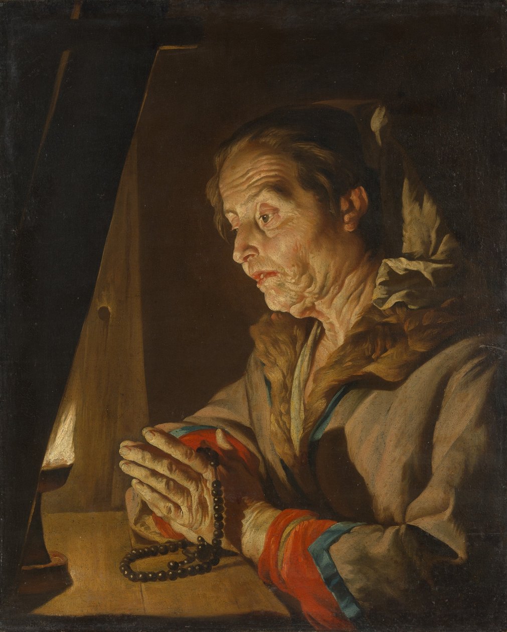Dua Eden Yaşlı Kadın, 1630