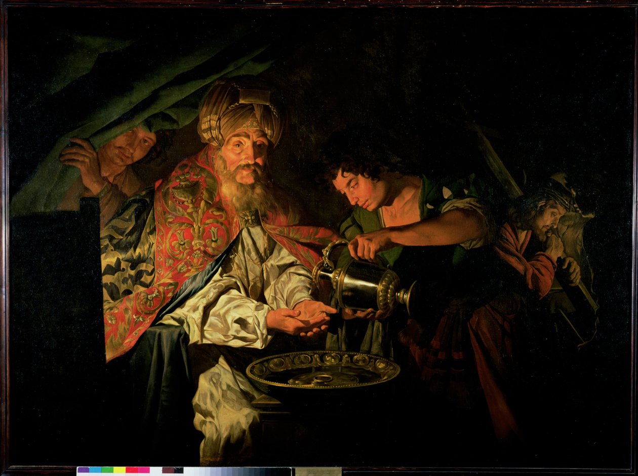 Pilatus Ellerini Yıkamak by Matthias Stomer