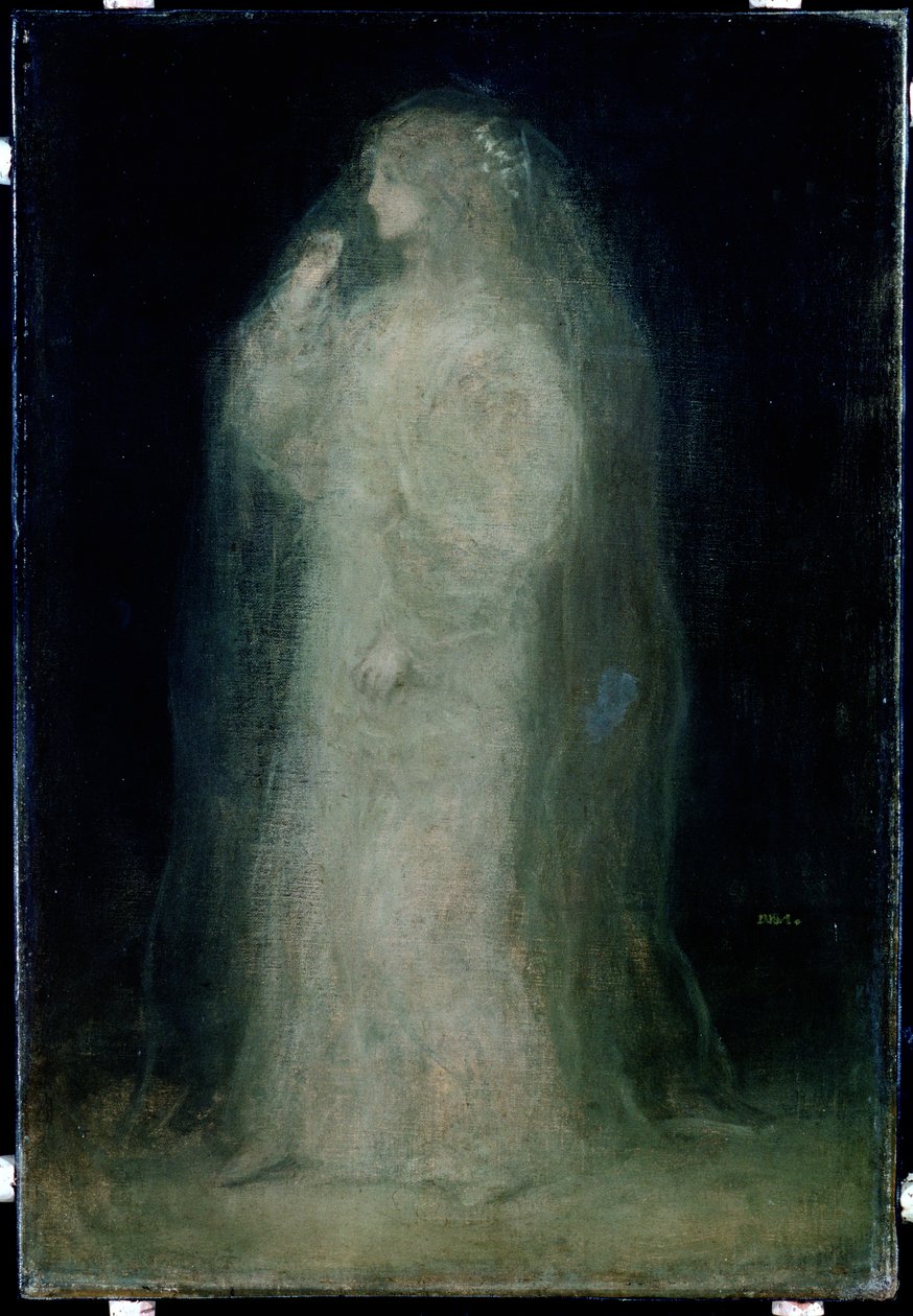 Peçe takan Gelin veya Acemi, 1887 dolayları by Matthijs Maris