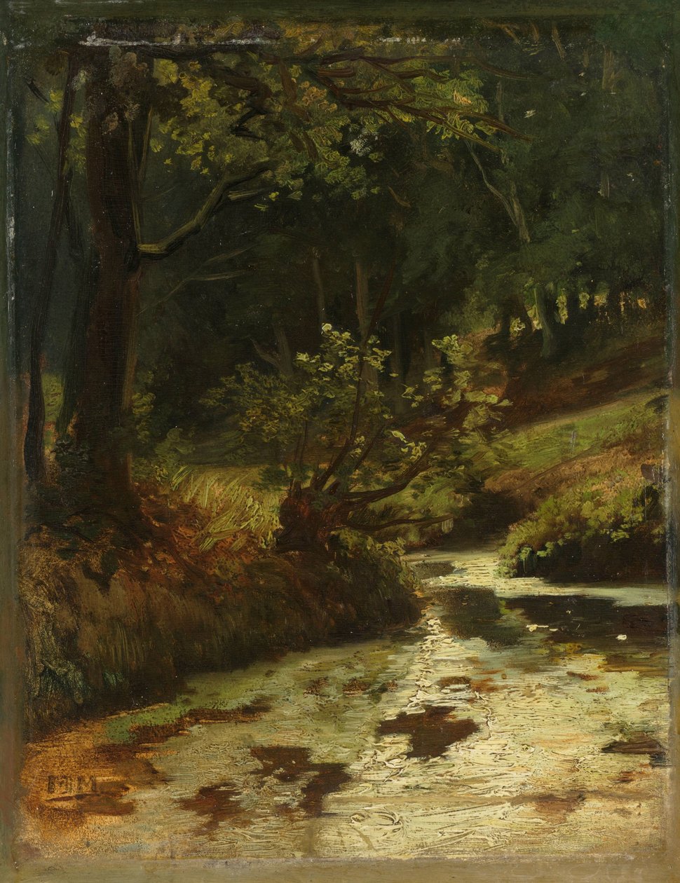 Oosterbeek yakınlarındaki Ormanda Brook Oosterbeek yakınlarındaki Ormanda Bir Dere by Matthijs Maris