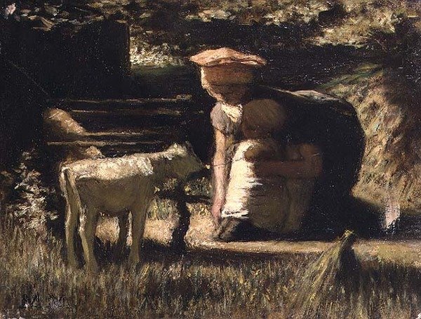 Tanışma (Küçük Keçi) by Matthijs Maris