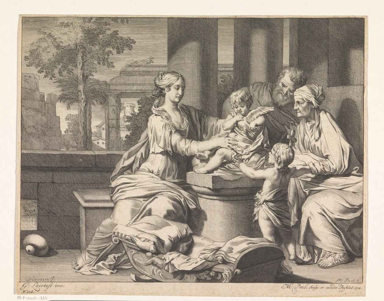 Zacharias, Elizabeth ve Vaftizci Yahya ile Kutsal Aile by Matthijs Pool