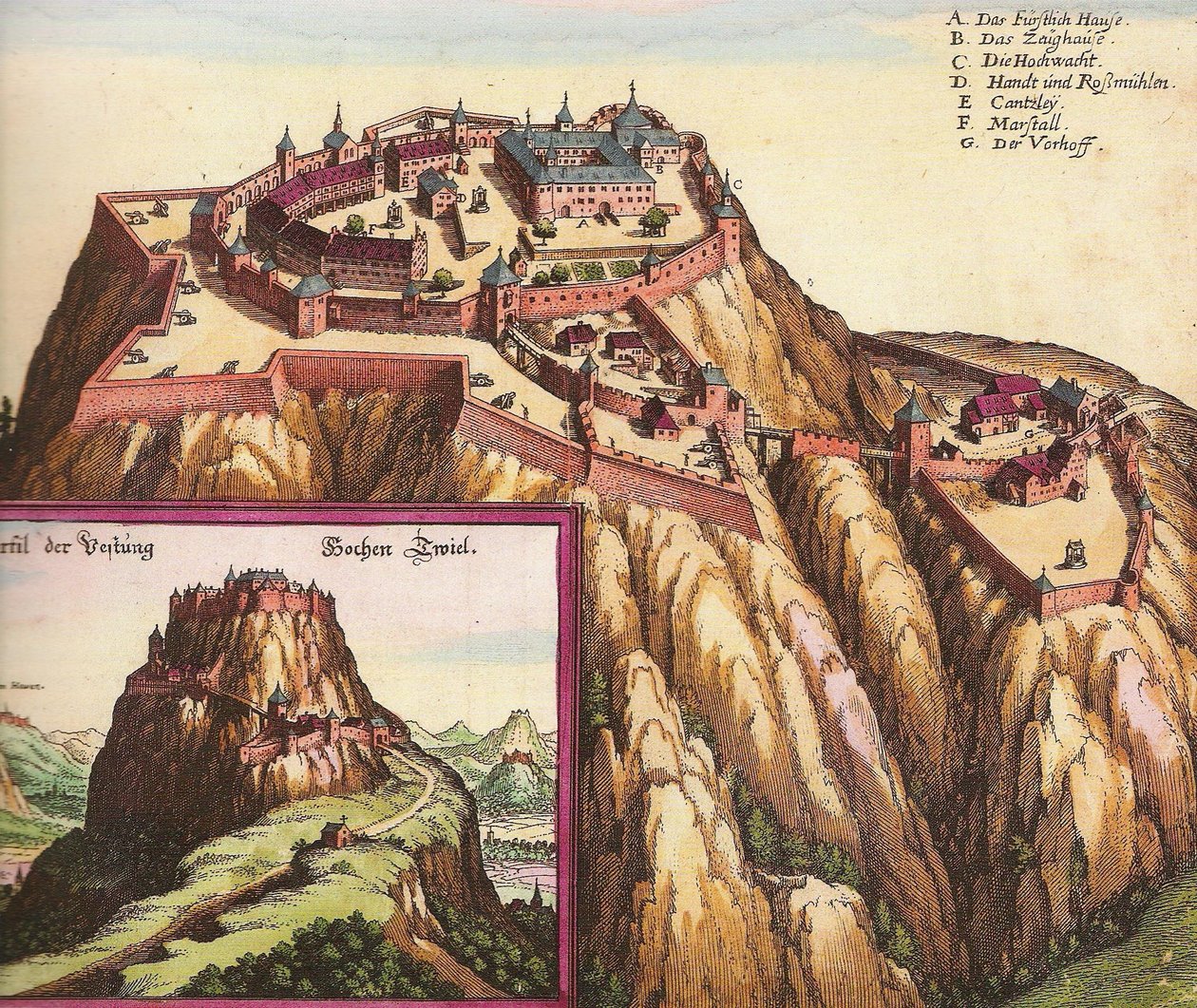 Hohentwiel Kalesi, güney Almanya