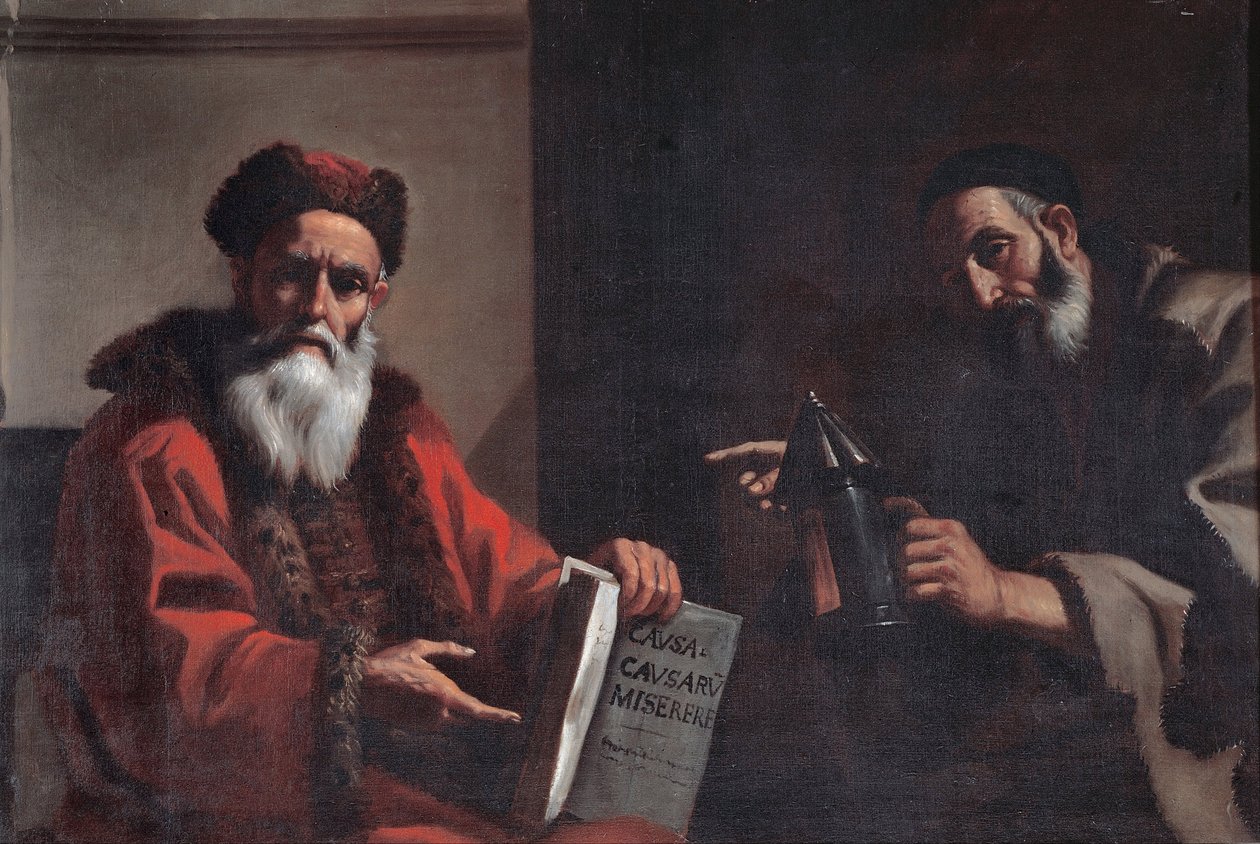 Diogenes ve Platon by Mattia Preti