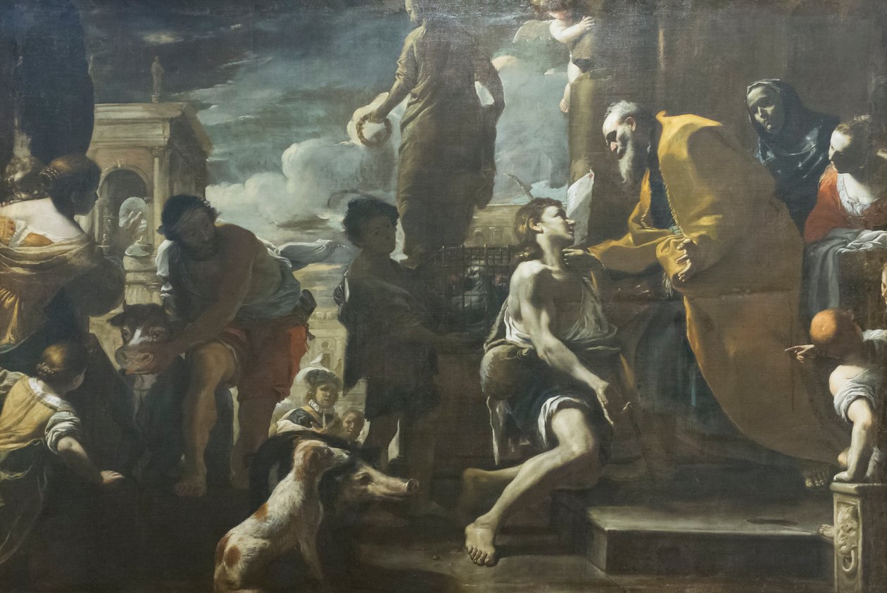 Müsrif oğlun dönüşü by Mattia (1613 99) Preti