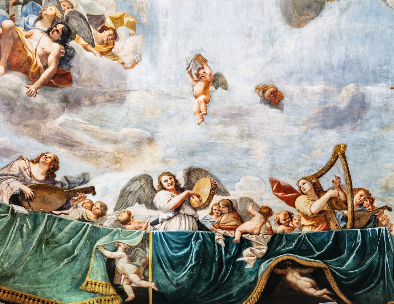 Meleklerin Konserleri, detay by Mattia (1613 99) Preti
