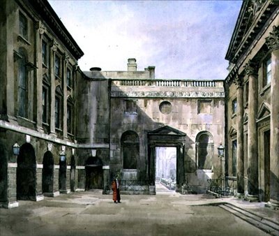 İngiltere Bankası (suluboya) by Maude Parker