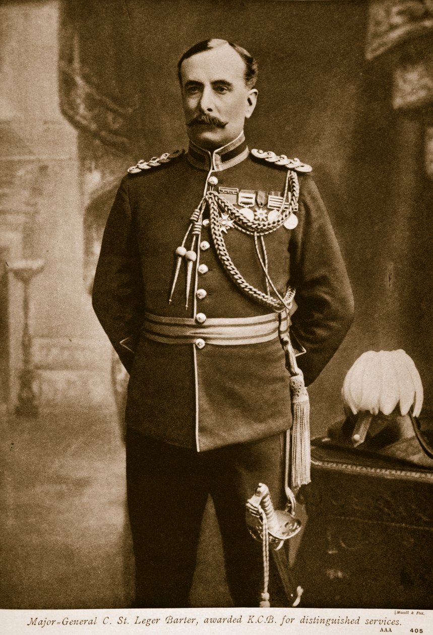 Tümgeneral C. St. Leger Barter, K.C.B. seçkin hizmetler için, 1914-19 by Maull and Fox