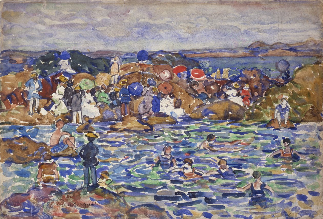Sahilde, St. Malo No. 1, c.1907 by Maurice Brazil Prendergast