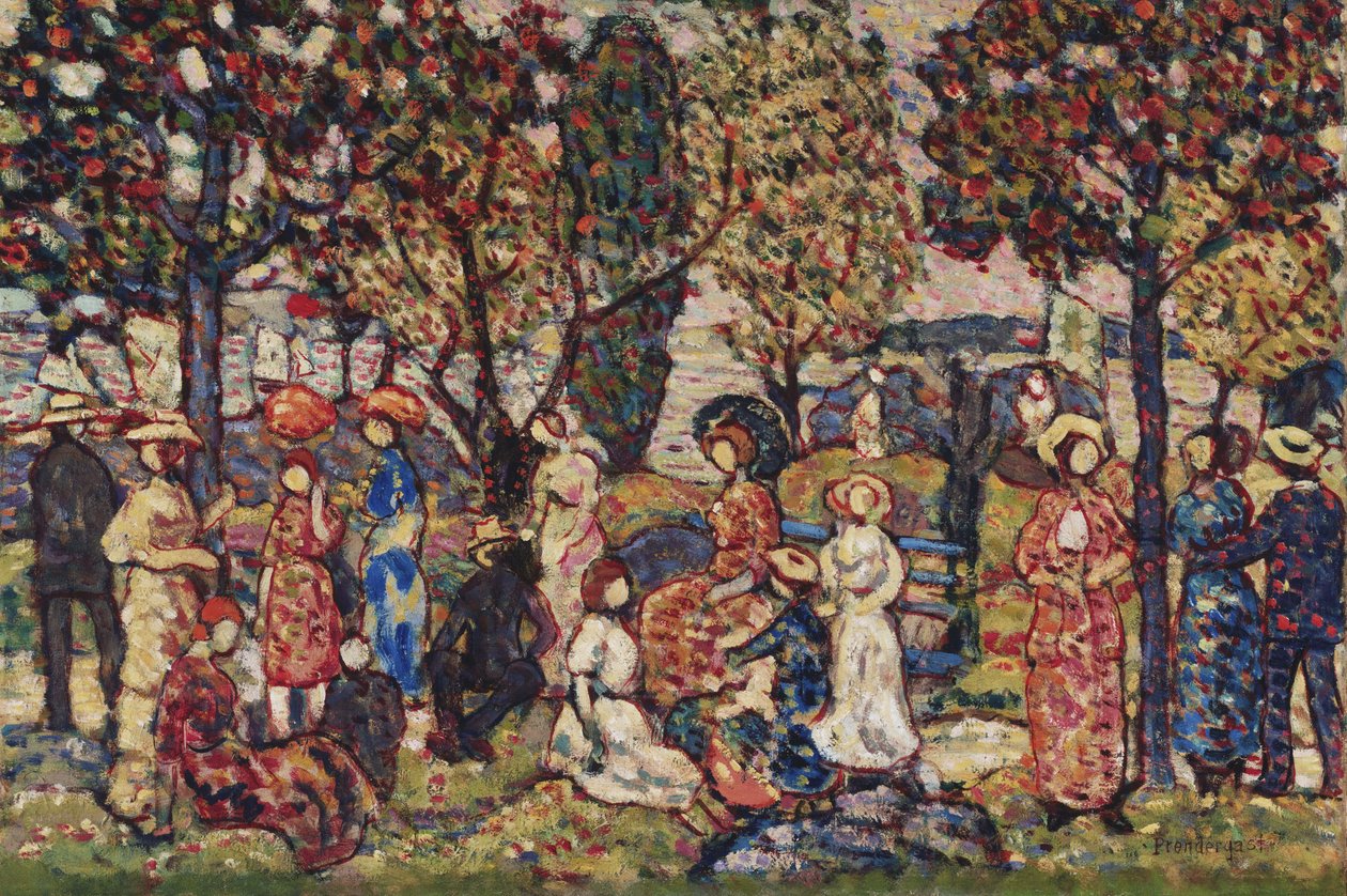 Sonbahar mevsimi by Maurice Brazil Prendergast