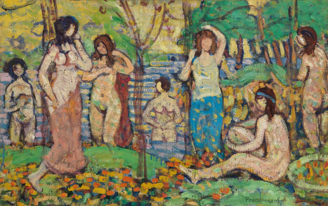 Plaj No. 3, c.1913 by Maurice Brazil Prendergast